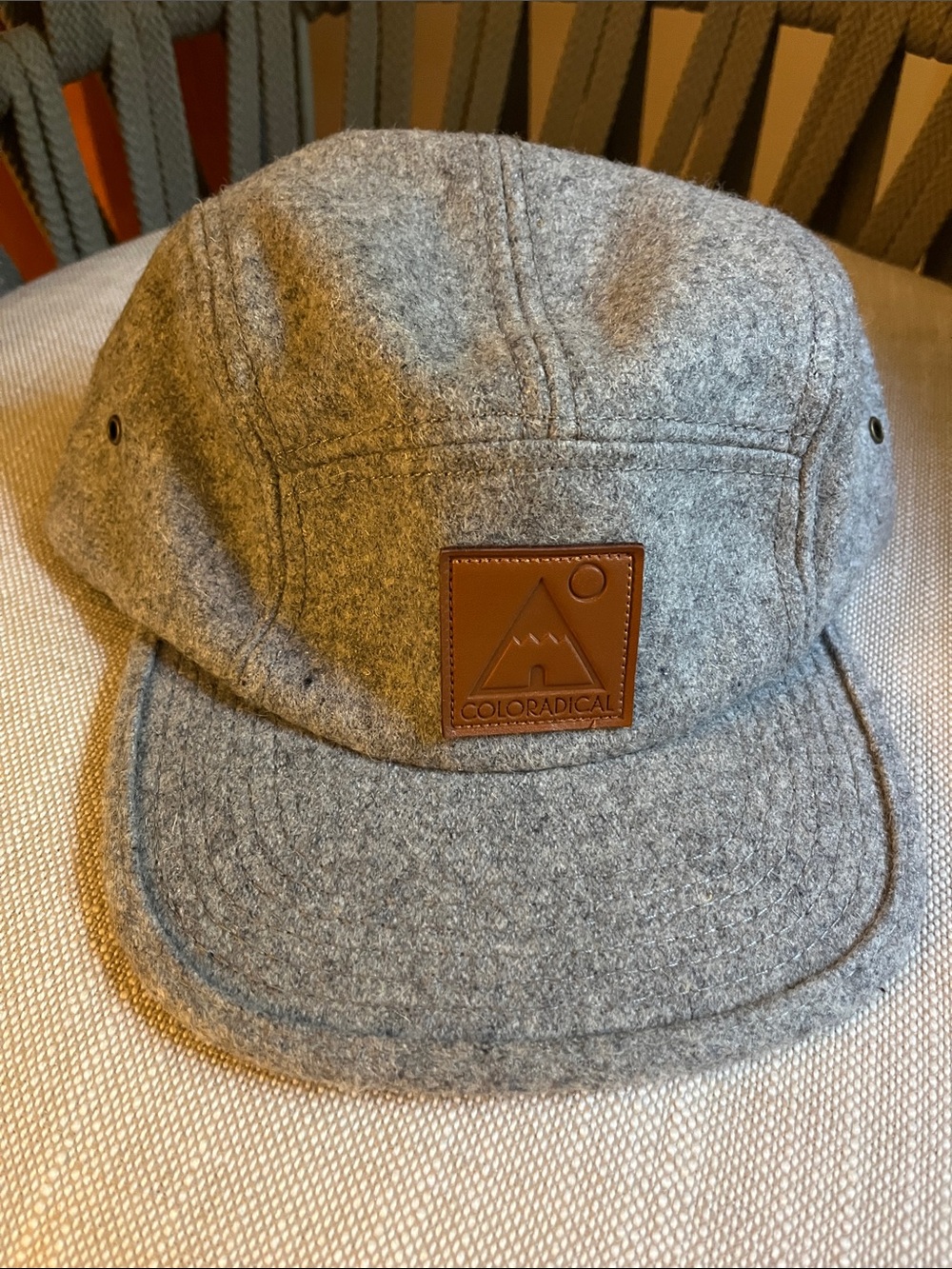 Gray Wool flat brim Hat